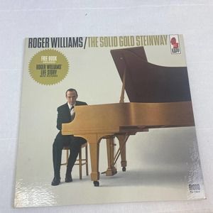 1964 Roger Williams The Solid Gold Steinway LP Vinyl Record w Life Story Book